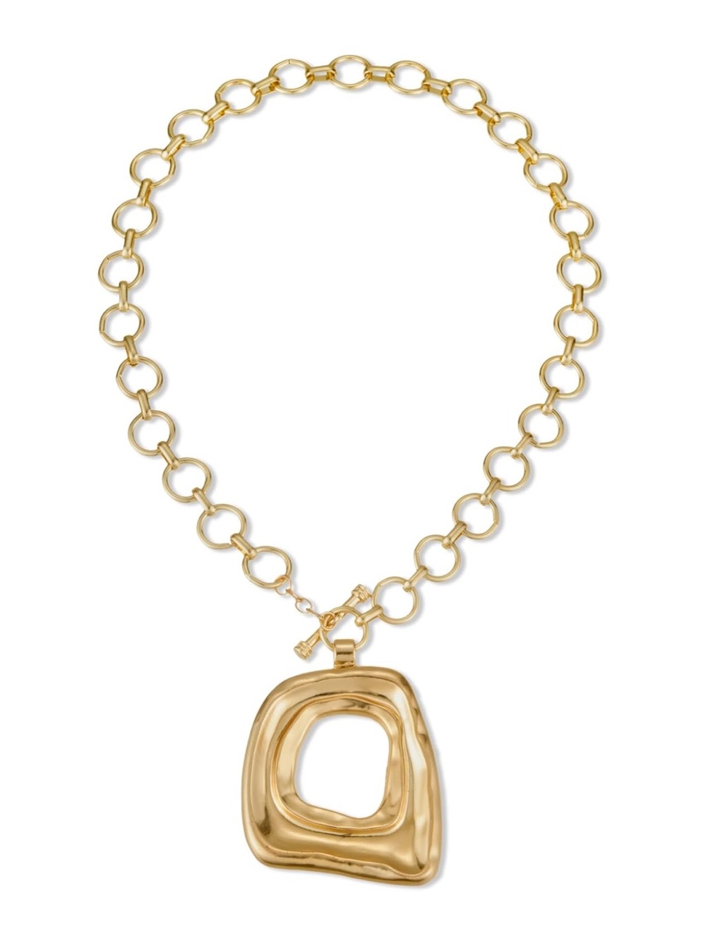 Chunky Gold Statement Necklaces Large Pendant Necklace Big